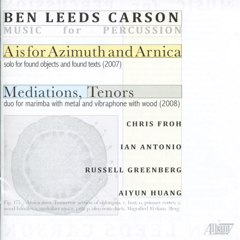 (image for) Ben Carson Leeds-Music For Percussion