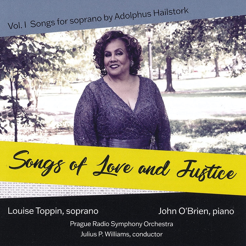 Songs of Love and Justice, Vol. 1 Songs for Soprano by Adolphus Hailstork (image for) Songs of Love and Justice, Vol. 1 Songs for Soprano by Adolphus Hailstork