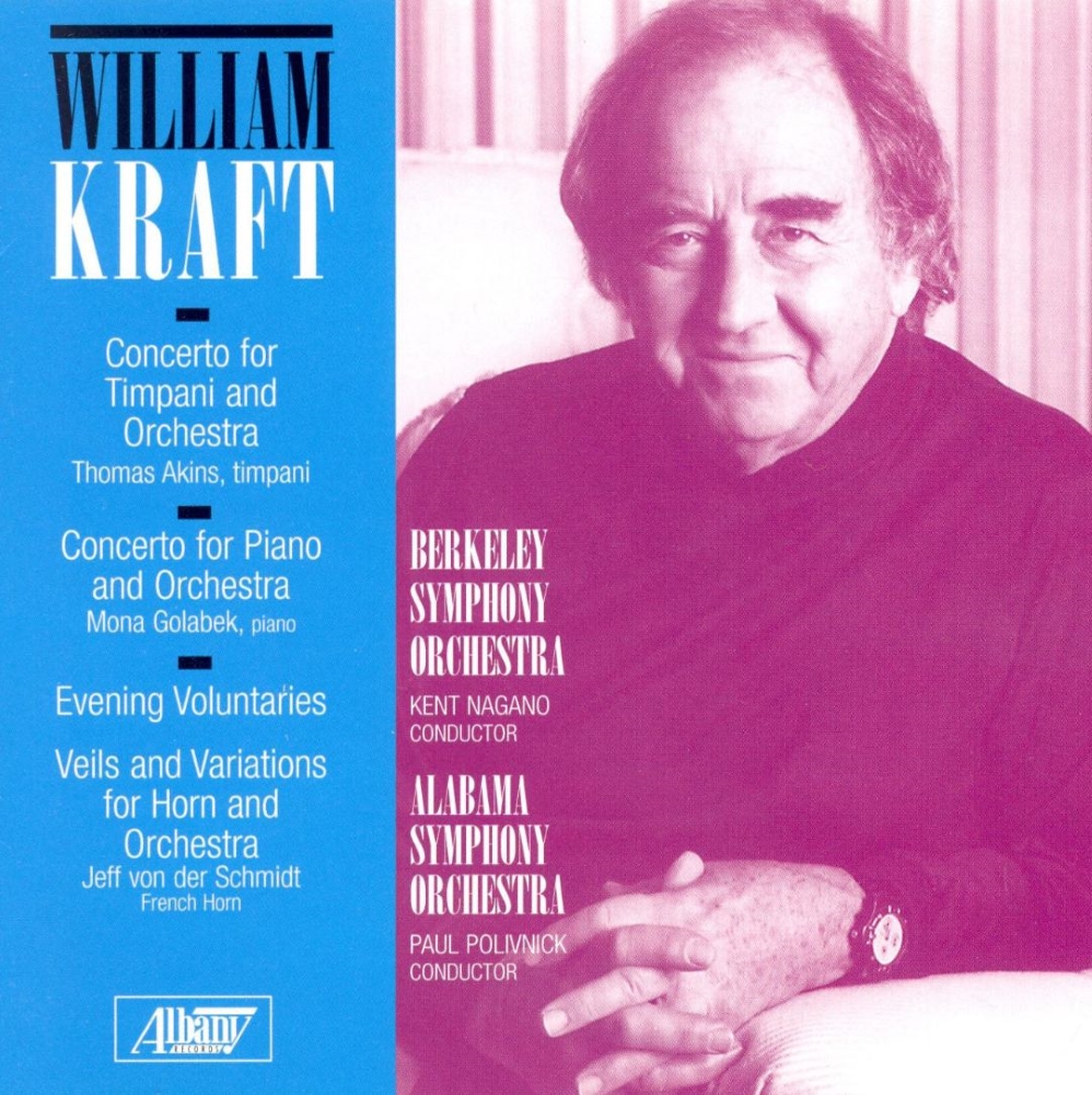 William Kraft-Concerto For Timpani And Orchestra / Concerto For Piano And Orchestra / Evening Voluntaries / Veils And Variations For Horn And Orchestra (image for) William Kraft-Concerto For Timpani And Orchestra / Concerto For Piano And Orchestra / Evening Voluntaries / Veils And Variations For Horn And Orchestra