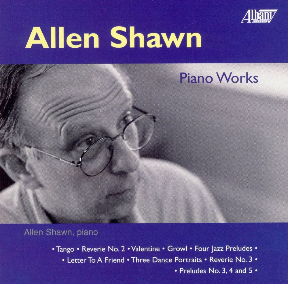 Allen Shawn-Piano Works (image for) Allen Shawn-Piano Works