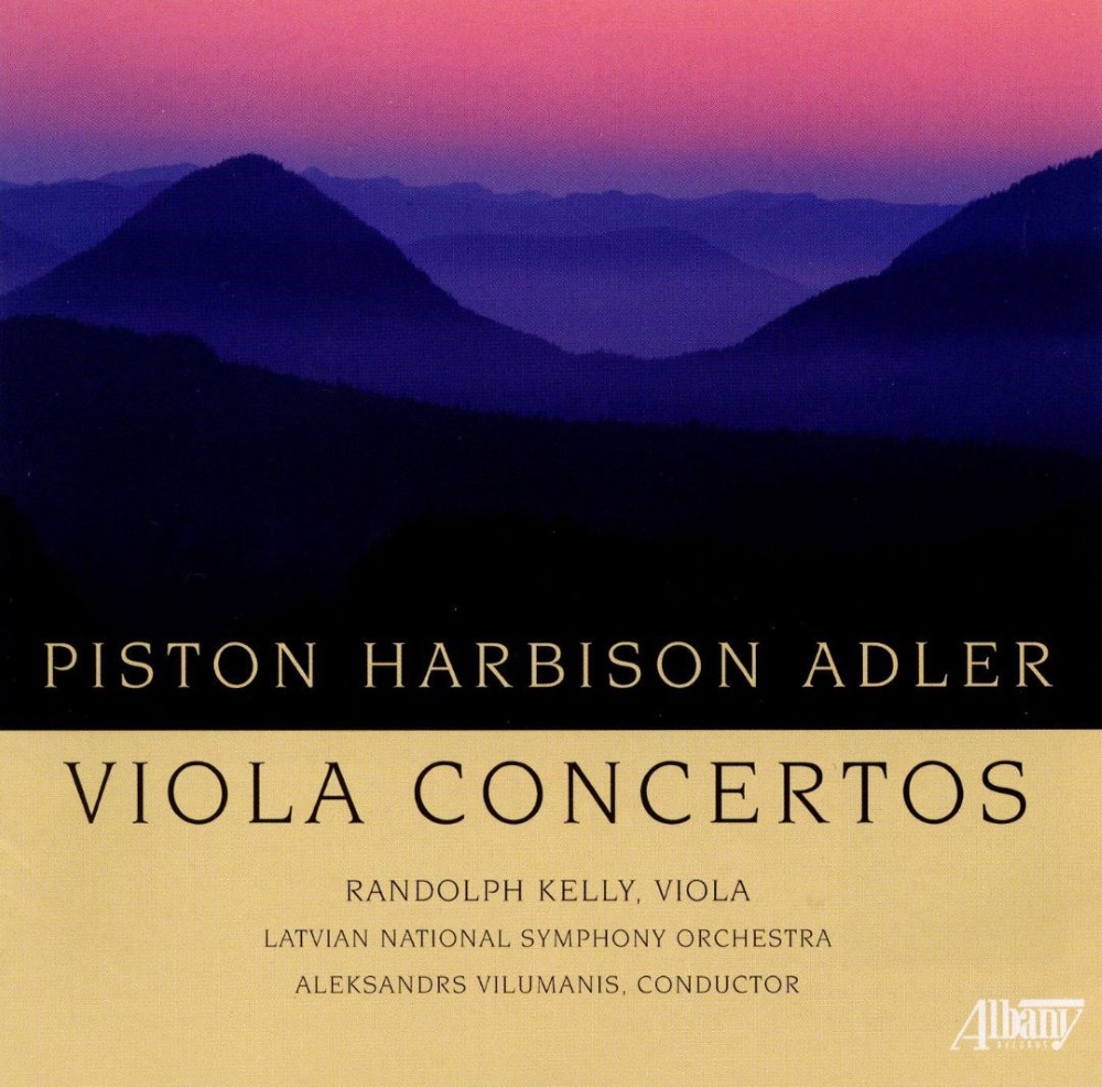 Piston, Harbison, Adler-Viola Concertos (image for) Piston, Harbison, Adler-Viola Concertos