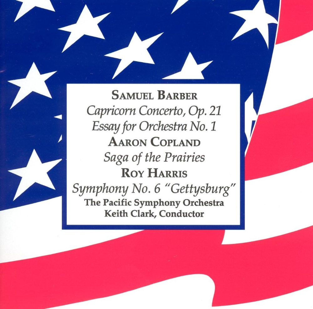 (image for) Barber-Capricorn Concerto / Copland-Saga of the Prairies / Harris-Symphony No. 6 - Gettysburg