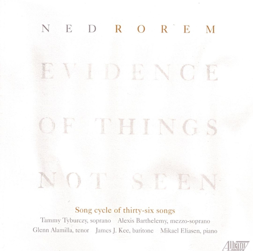Ned Rorem-Evidence of Things Not Seen (image for) Ned Rorem-Evidence of Things Not Seen