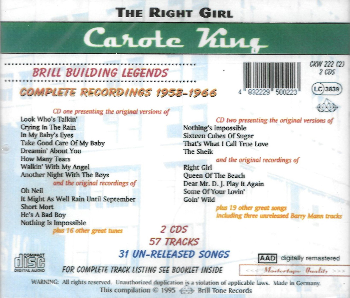(image for) Right Girl- Complete Recordings 1958-1966-Brill Building Legends (2 CD)