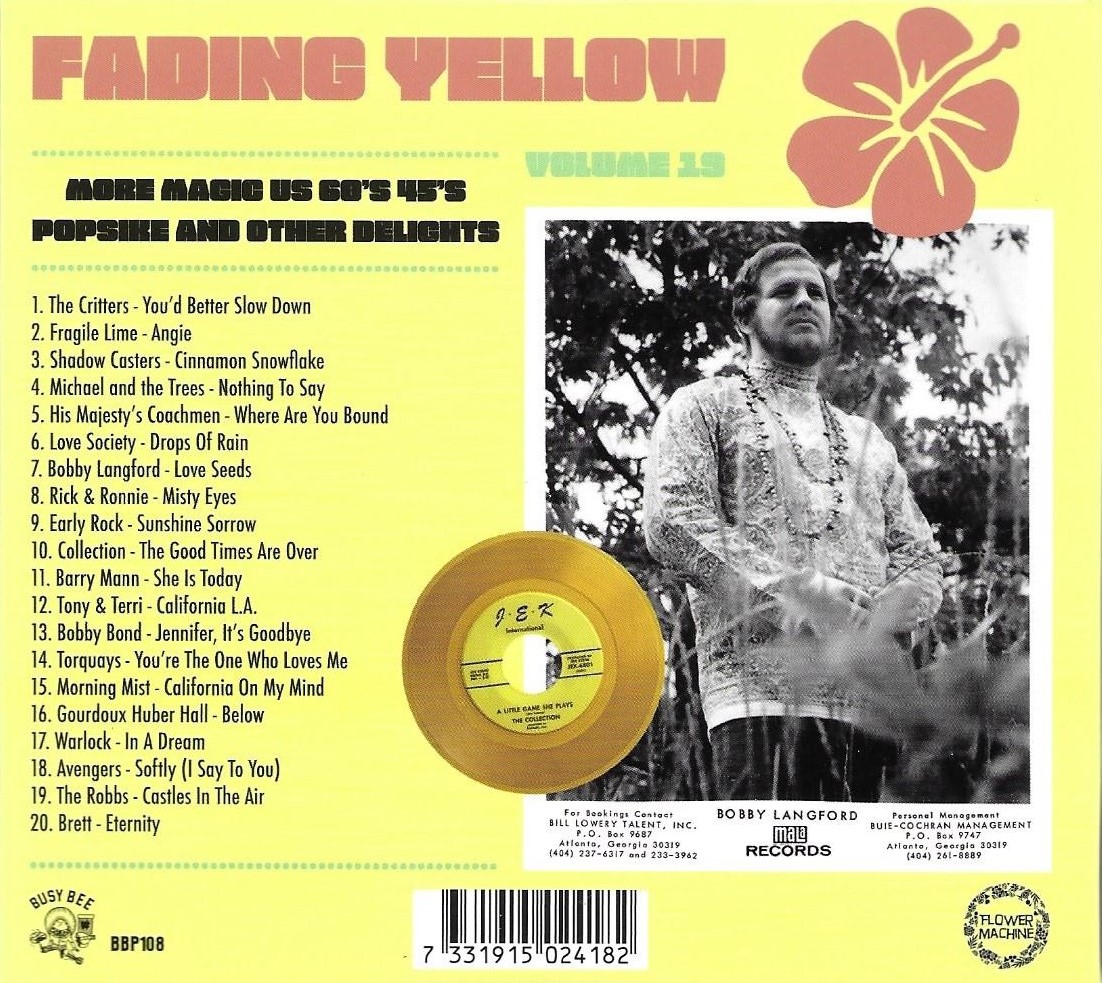 (image for) Fading Yellow, Vol. 19 - More Magic US 60's 45's Popsike - 20 Cuts