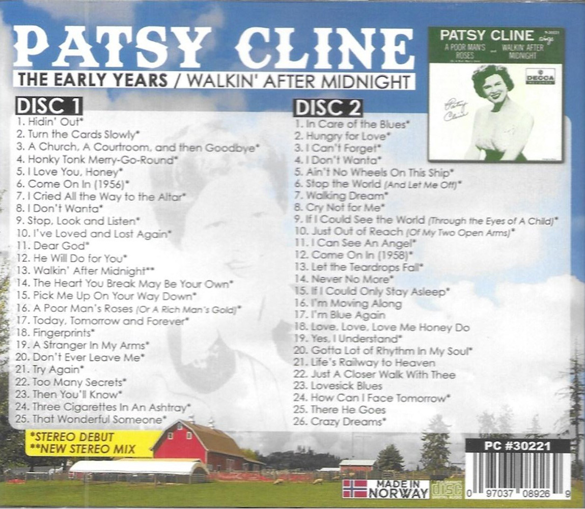 (image for) Early Years-Walkin' After Midnight 1954-60 Complete (2 CD)