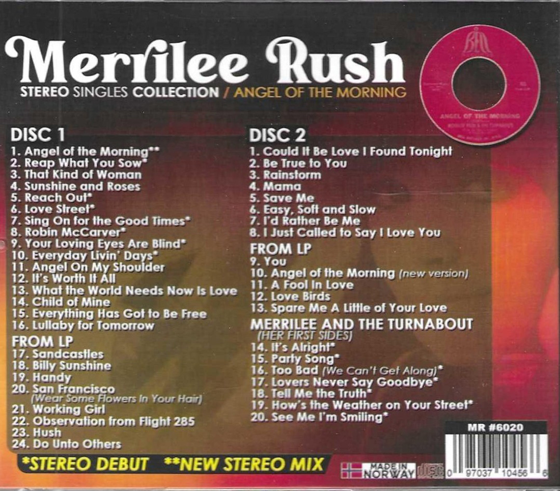 (image for) Stereo Singles Collection - Angel Of The Morning (2 CD)