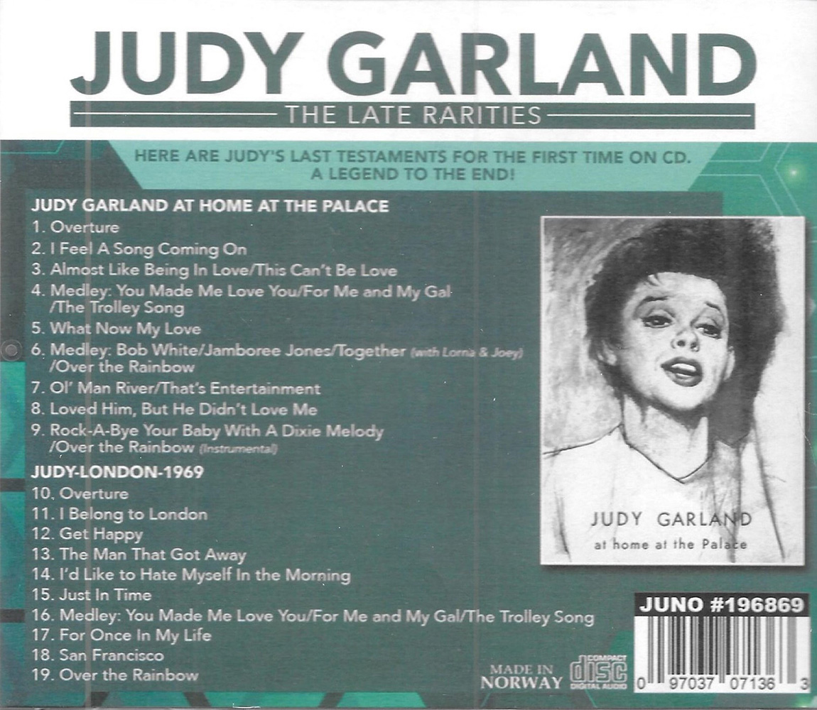 (image for) Late Rarities-At Home At The Palace 1968-Judy-London 1969