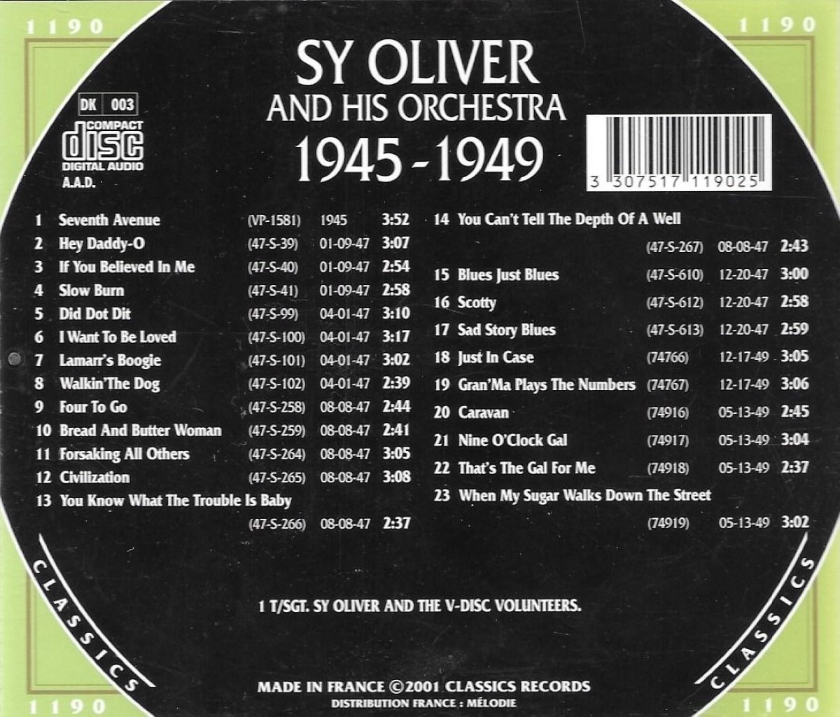 (image for) The Chronological Sy Oliver and His Orchestra-1945-1949
