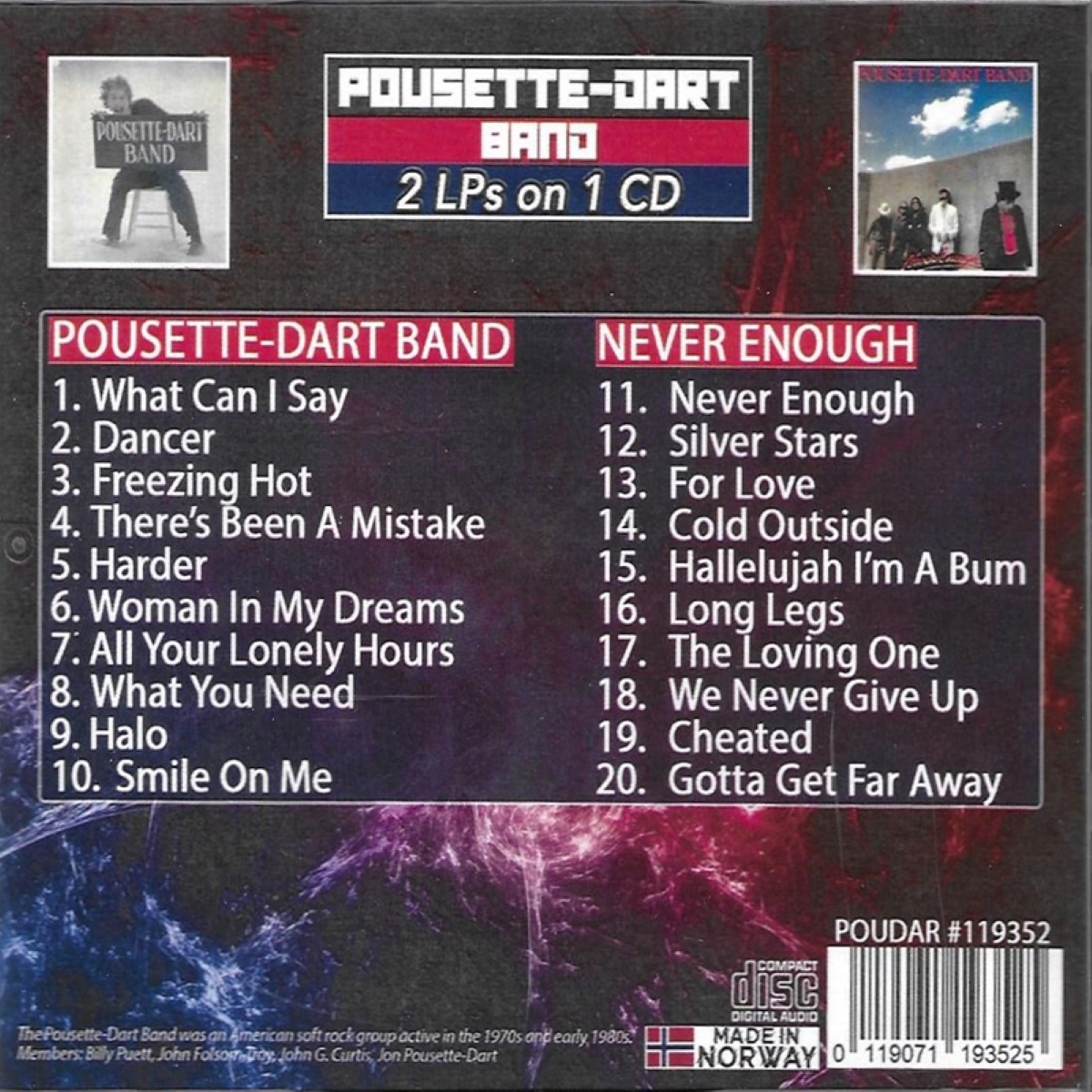 (image for) 2 LPs on 1 CD-Pousette-Dart Band / Never Enough