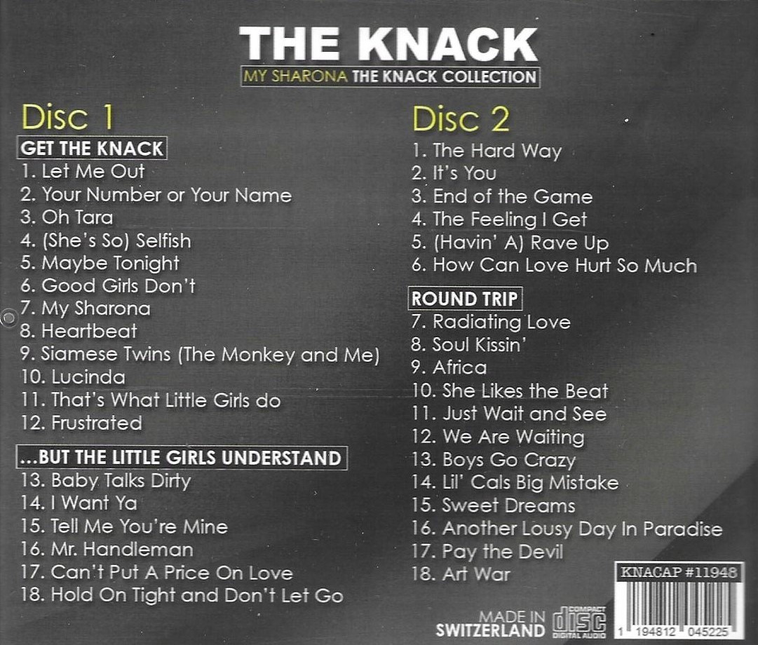 (image for) My Sharona- The Knack Collection - 3 LPs on 2 CDs (2 CD)