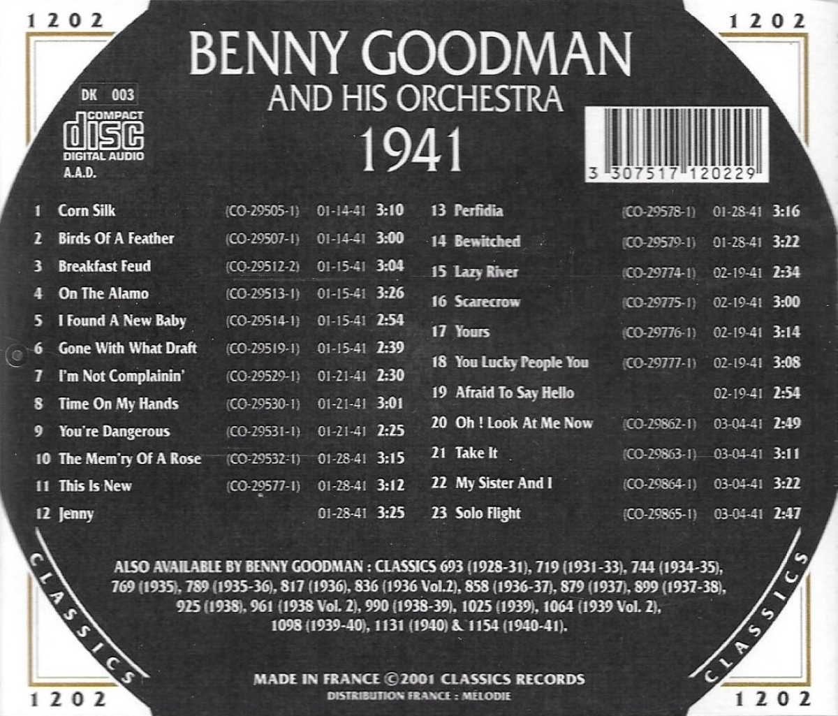 (image for) The Chronological Benny Goodman And His Orchestra-1941