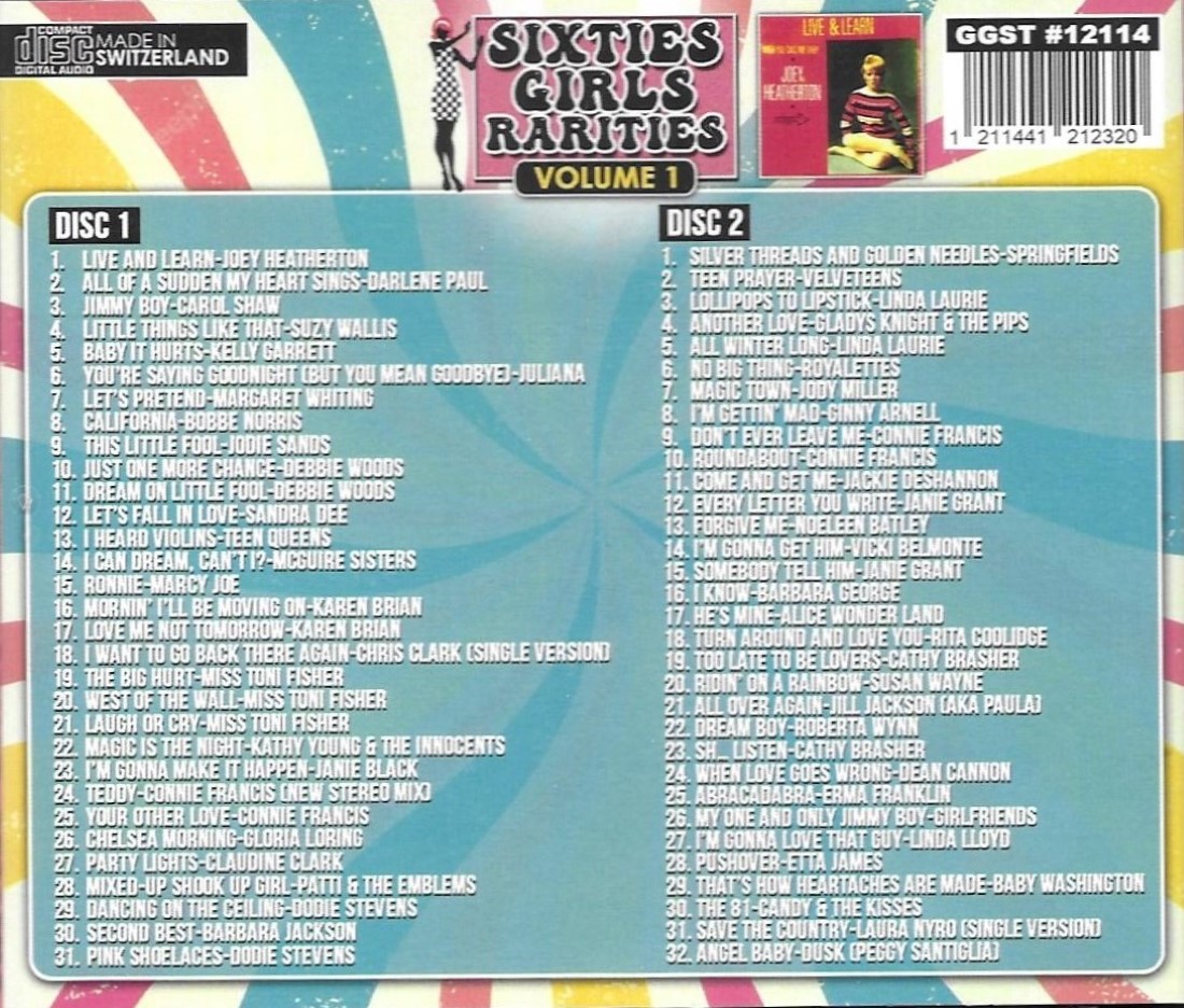 (image for) Sixties Girls Rarities, Volume 1 - 63 Cuts - 100% Stereo Debuts (2 CD)