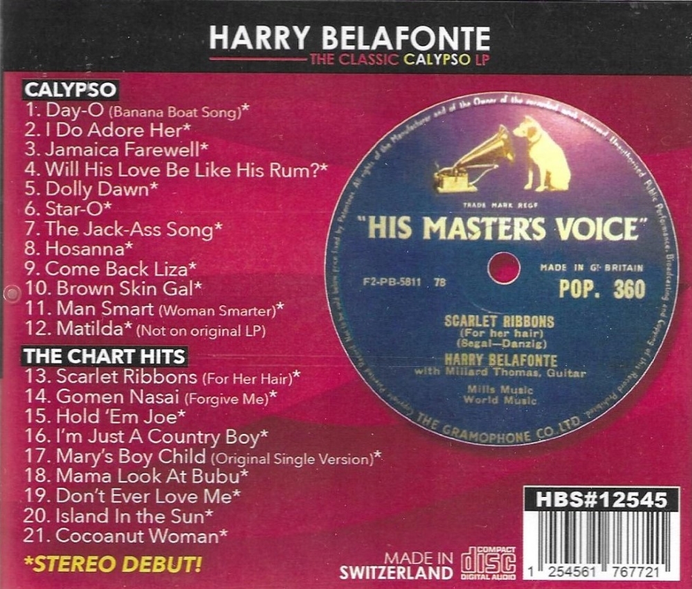 (image for) The Classic Calypso LP + All His Chart Hits - First Time In Stereo!