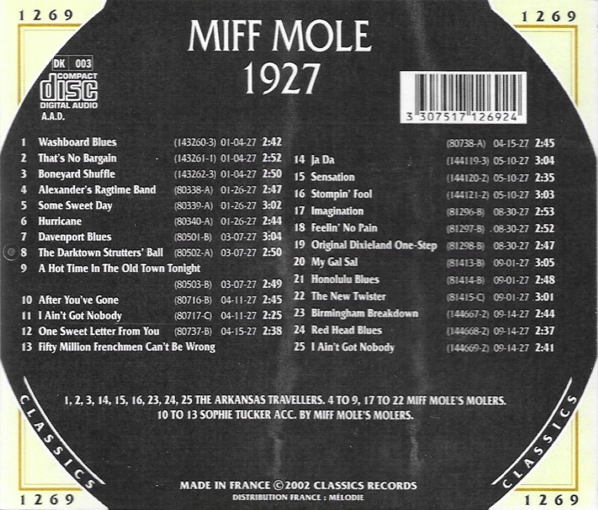 (image for) The Chronological Miff Mole-1927