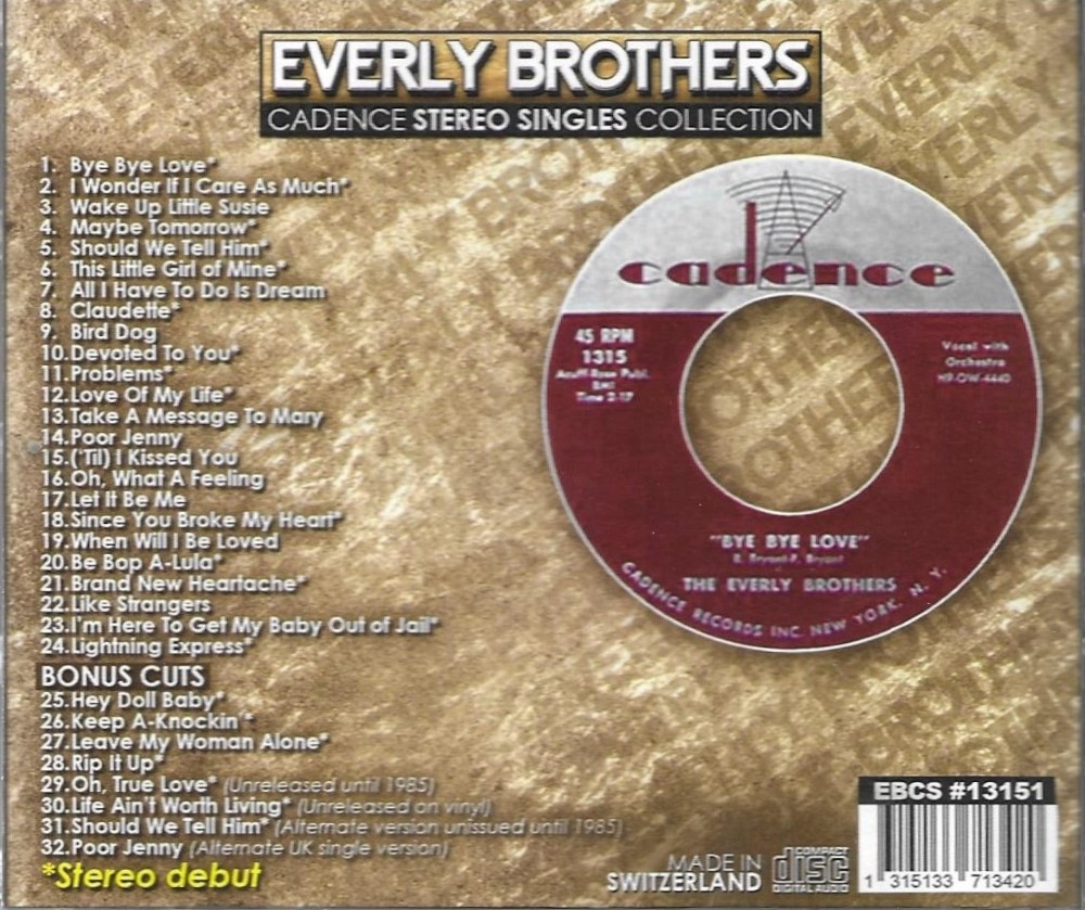 (image for) Cadence Stereo Singles Collection- 32 Cuts - 21 Stereo Debuts