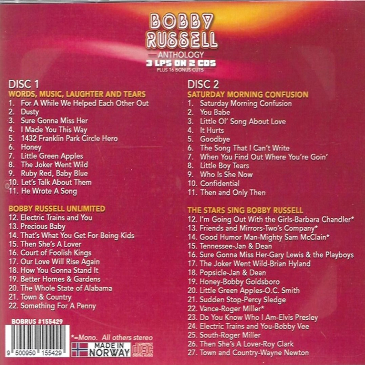(image for) Anthology-3 LPs on 2 CDs (2 CD)