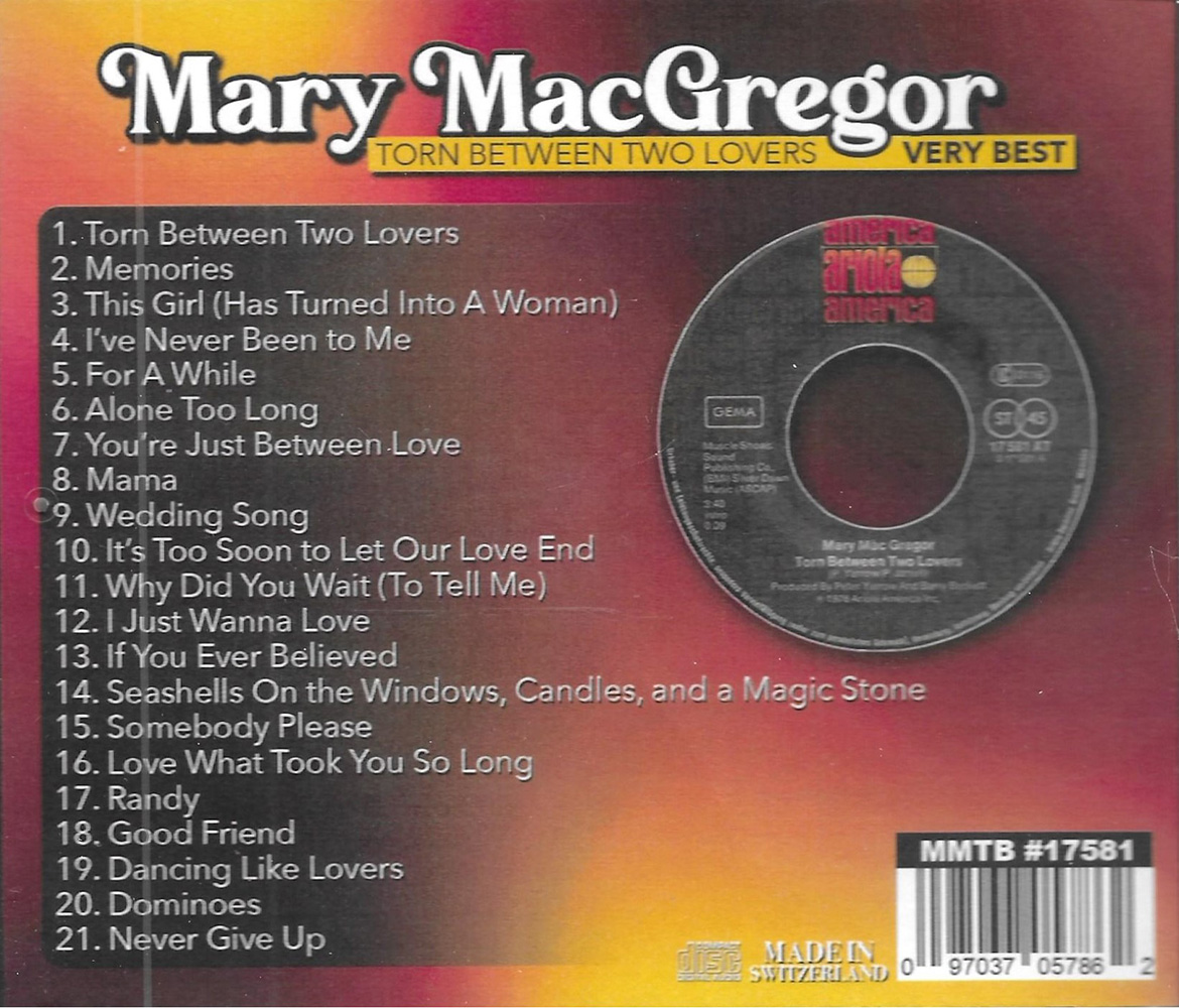 (image for) Torn Between Two Lovers-Very Best-Including All Her Chart Hits