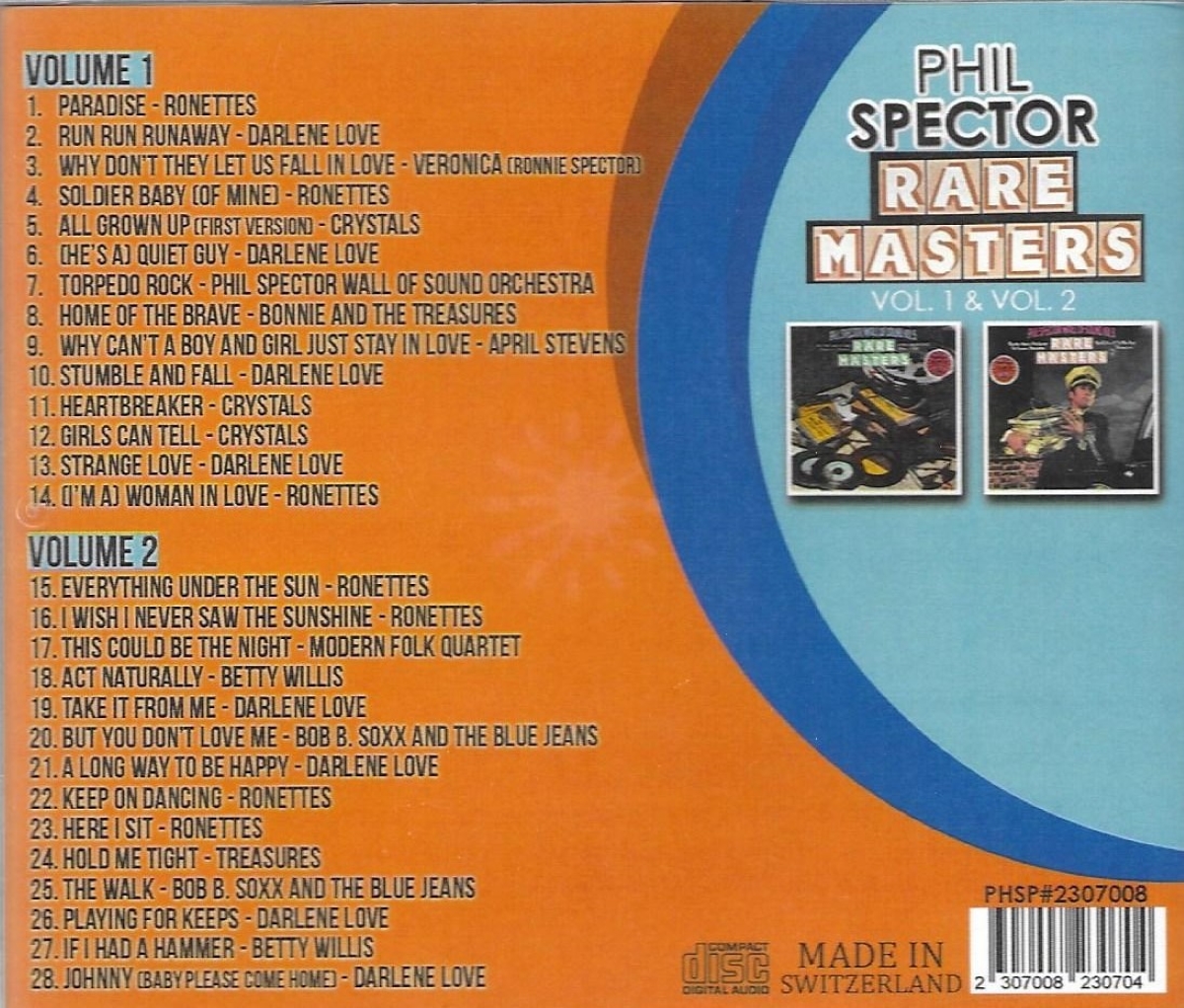 (image for) 2 LPs on 1 CD-Rare Masters, Vol. 1 & Vol. 2
