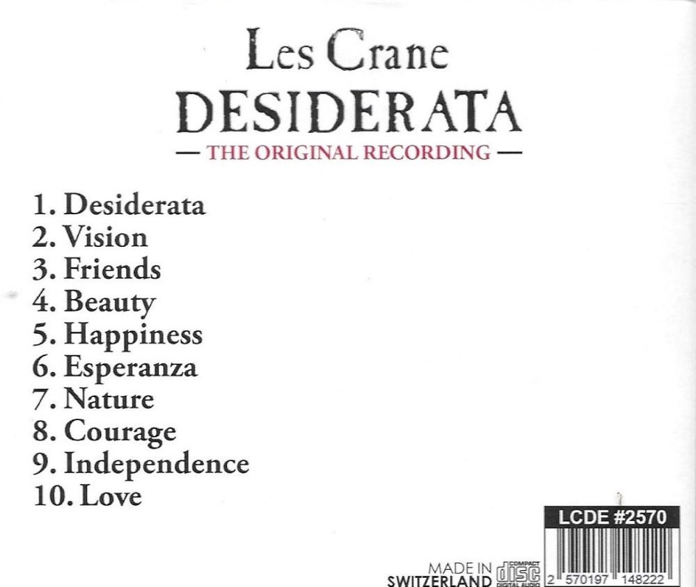 (image for) Desiderata- The Original Recording