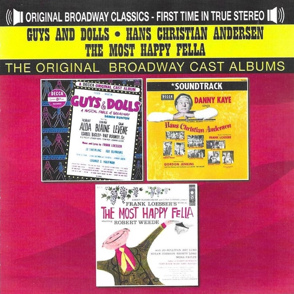 Guys And Dolls, Hans Christian Andersen, & Most Happy Fella (2 CD) (image for) Guys And Dolls, Hans Christian Andersen, & Most Happy Fella (2 CD)