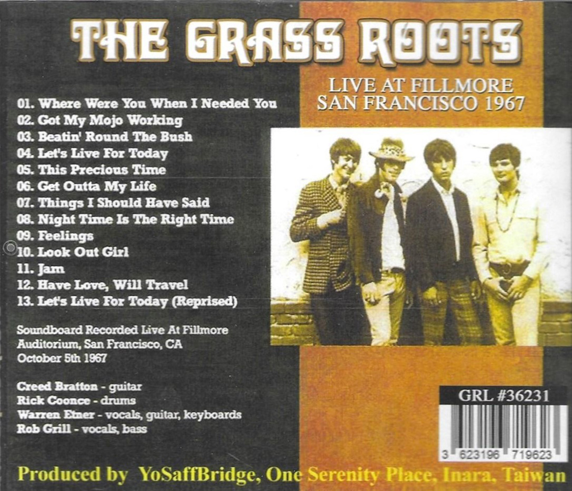 (image for) Live At Fillmore San Francisco 1967