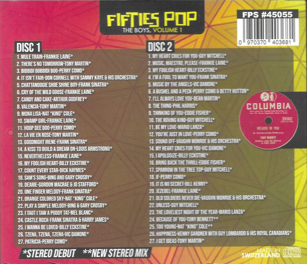 (image for) Fifties Pop- The Boys, Vol. 1 (2 CD)