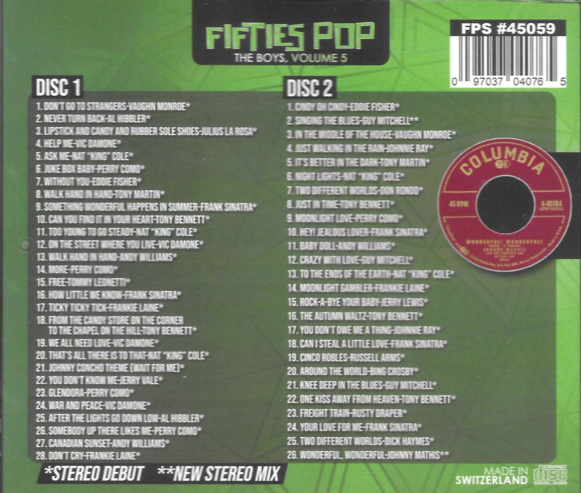 (image for) Fifties Pop- The Boys, Vol. 5 (2 CD)