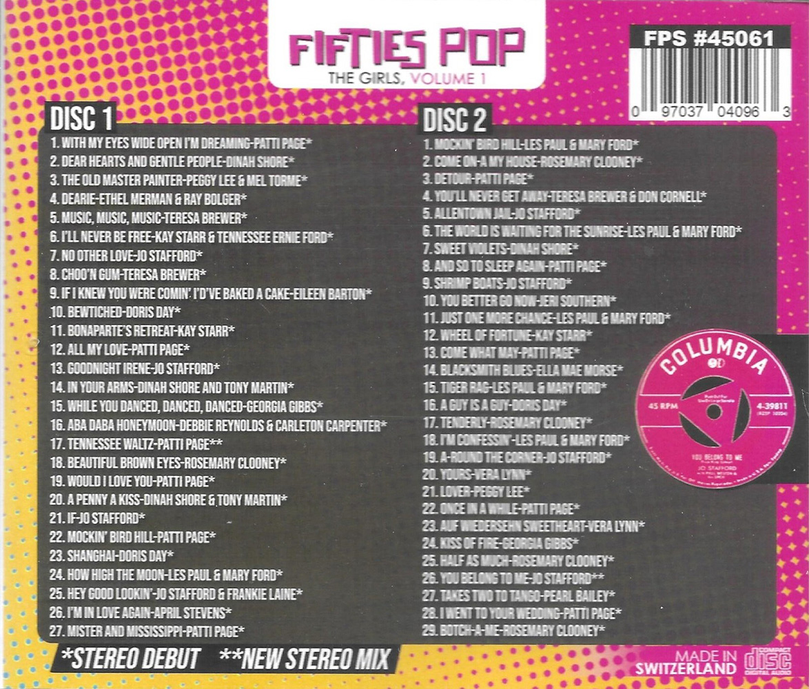 (image for) Fifties Pop- The Girls, Vol. 1 (2 CD)