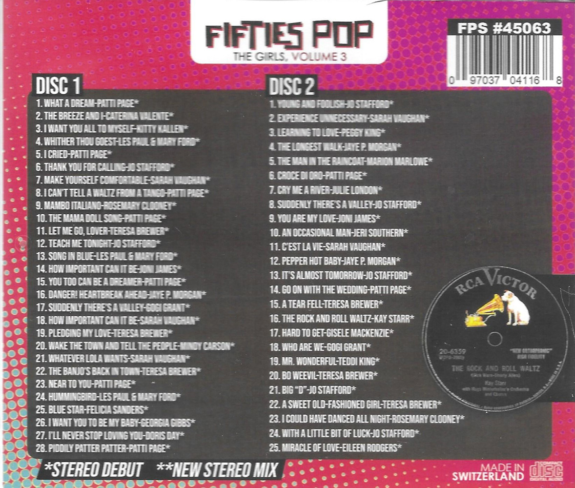 (image for) Fifties Pop- The Girls, Vol. 3 (2 CD)