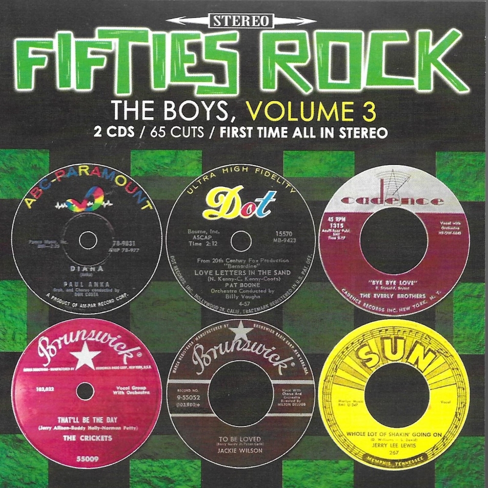 (image for) Fifties Rock- The Boys, Vol. 3-65 Cuts-100% First Time Stereo (2 CD)