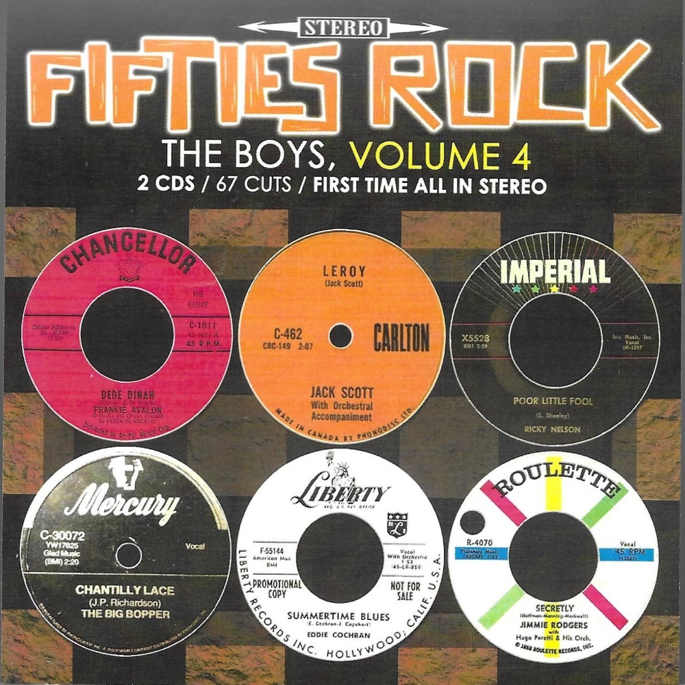 (image for) Fifties Rock- The Boys, Vol. 4-67 Cuts-100% First Time Stereo (2 CD)