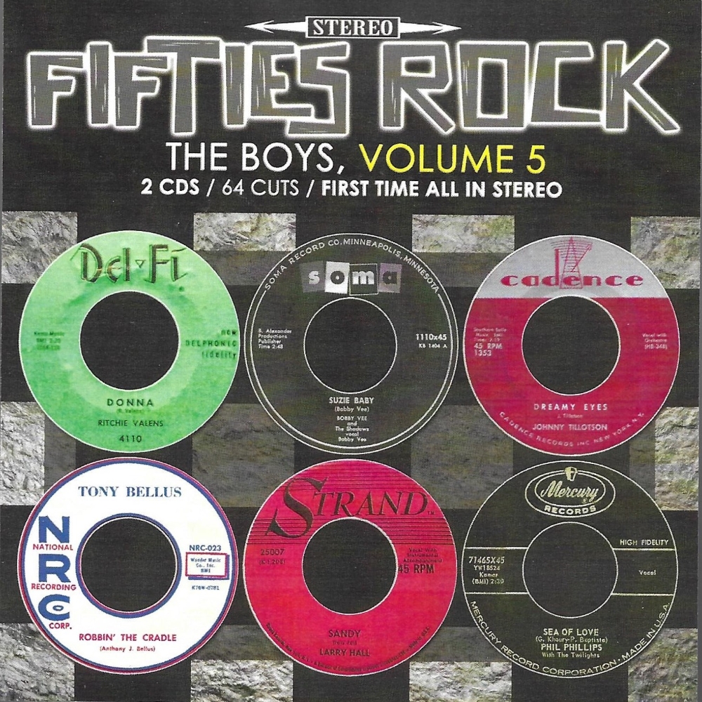 (image for) Fifties Rock- The Boys, Vol. 5-64 Cuts-100% First Time Stereo (2 CD)