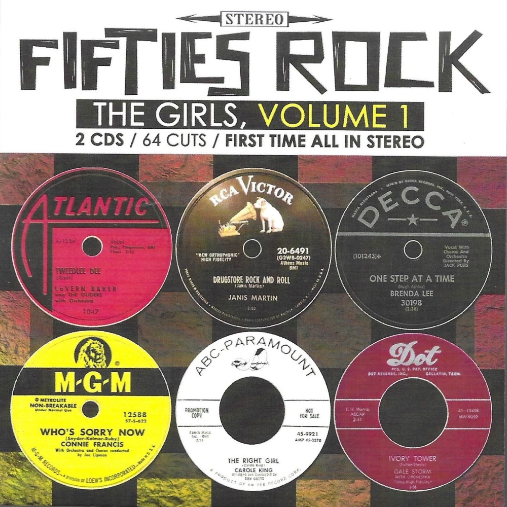 (image for) Fifties Rock- The Girls, Vol. 1-64 Cuts-100% First Time Stereo (2 CD)