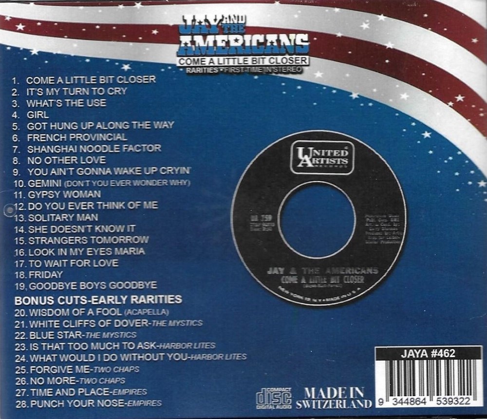 (image for) Come a Little Bit Closer-Rarities - First Time in Stereo
