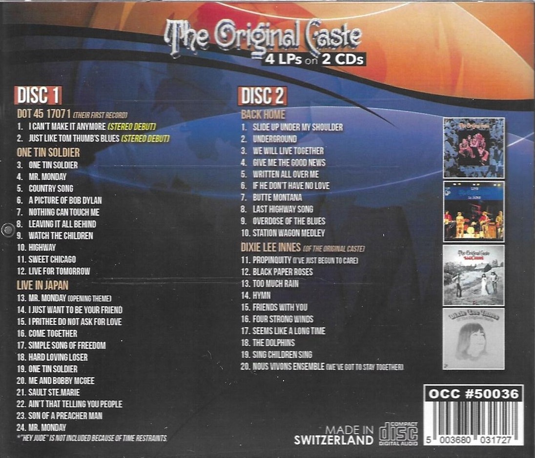 (image for) 4 LPs on 2 CD - Original Caste Collection + Their First Single (2 CD)