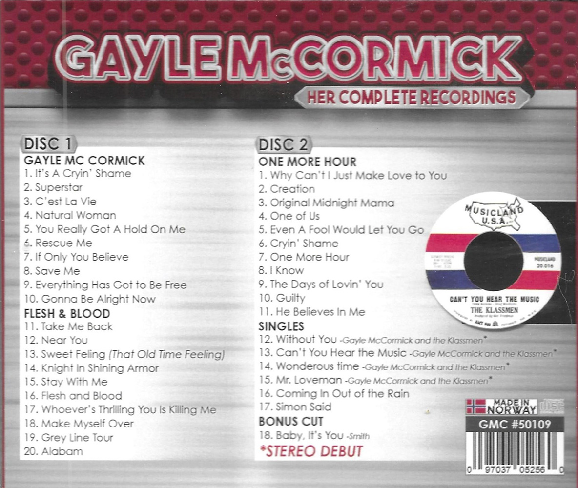 (image for) Her Complete Recordings-It's A Cryin' Shame-3 LPs+7 Bonus Cuts (2 CD)