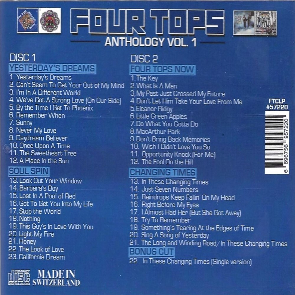 (image for) Anthology, Vol. 1-4 LPs on 2 CDs (2 CD)