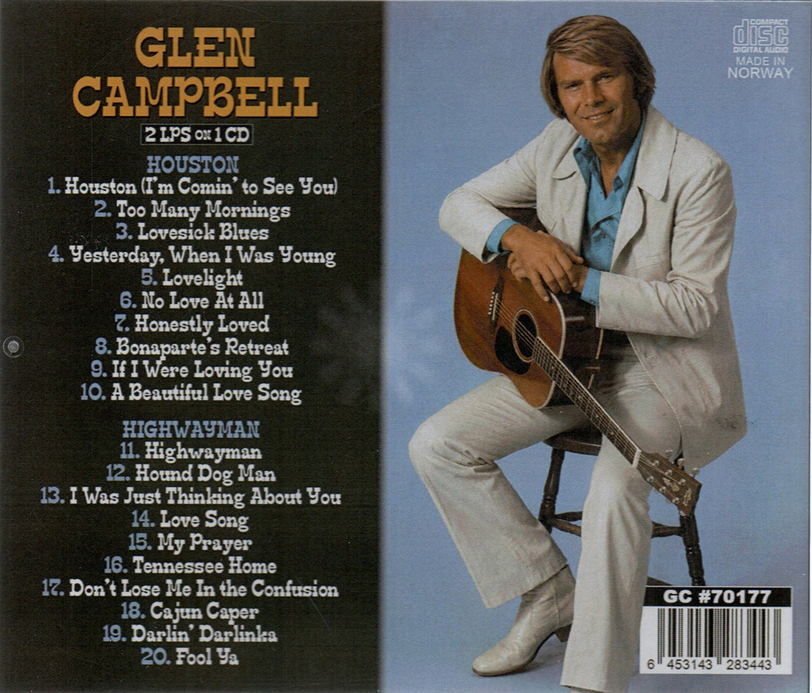 (image for) 2 LPs on 1 CD: Houston & Highwayman