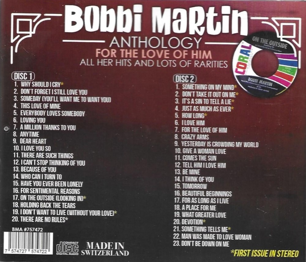 (image for) Anthology-For The Love Of Him - All Her Hits And Lots Of Rarities (2 CD)