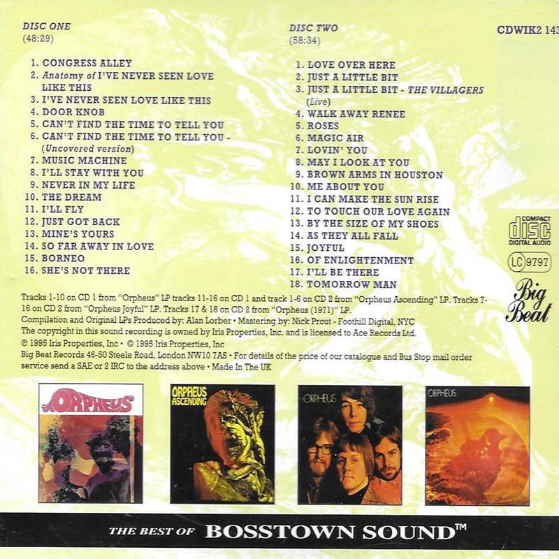 (image for) The Best of Orpheus (2 CD)