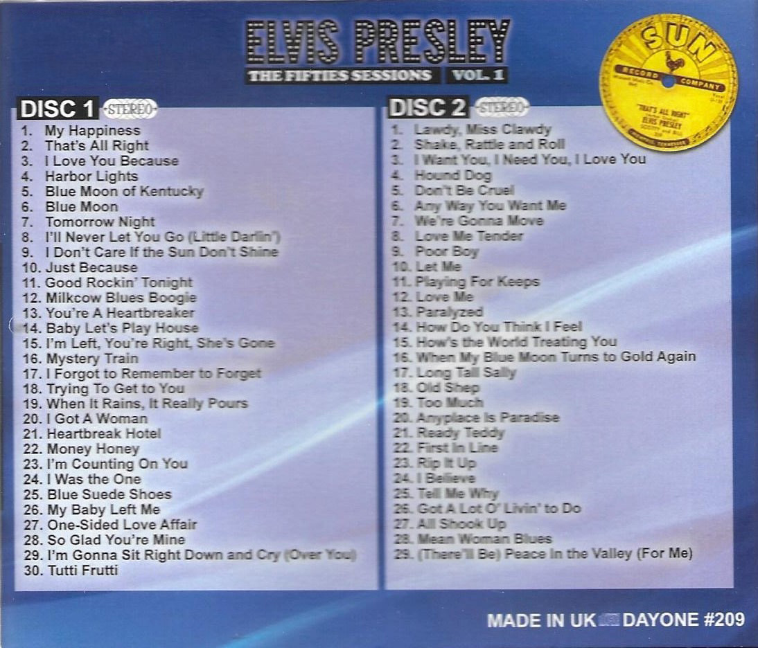 (image for) Fifties Sessions Vol. 1-Stereo Collection-59 cuts-2 CDs-100% Stereo (2 CD)