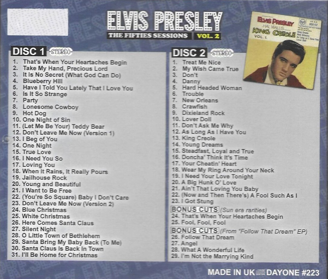 (image for) Fifties Sessions Vol. 2-Stereo Collection-60 cuts-2 CDs-100% Stereo (2 CD)