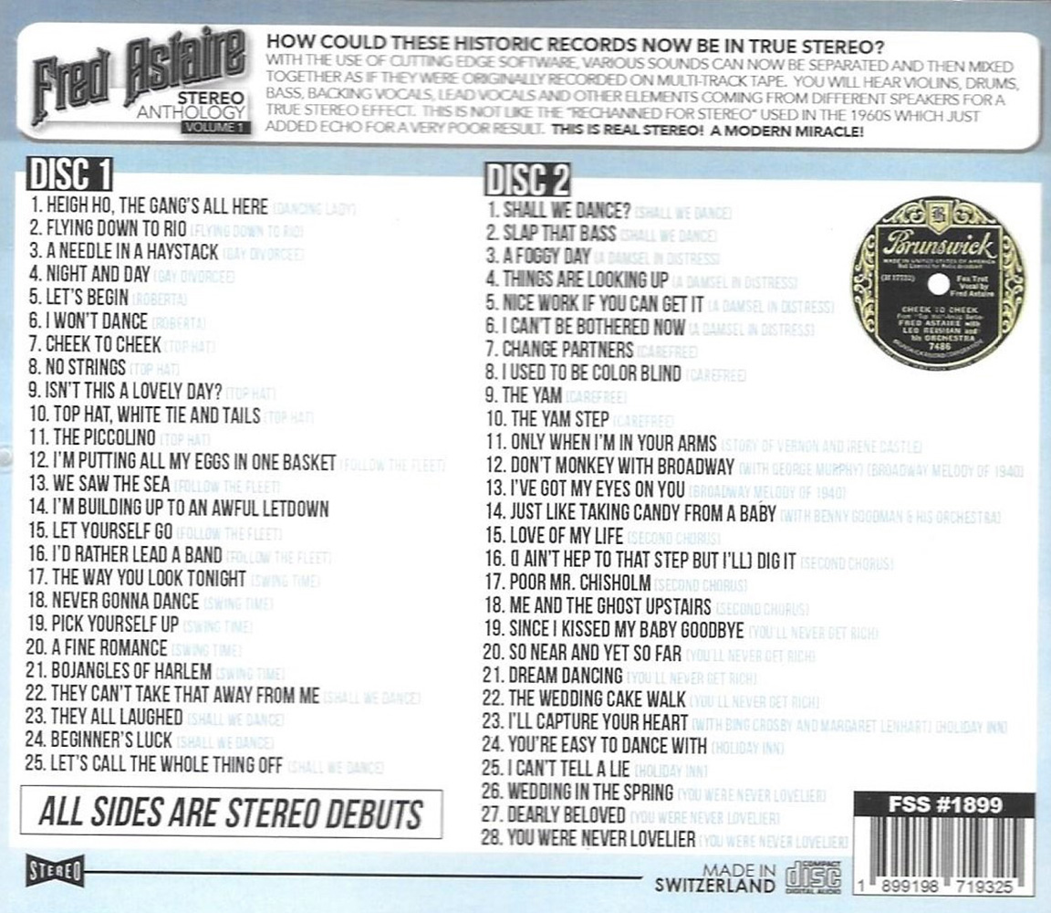 (image for) Stereo Anthology, Vol. 1 - 1930s-1940s - 1st Time In Stereo - 53 Cuts (2 CD)
