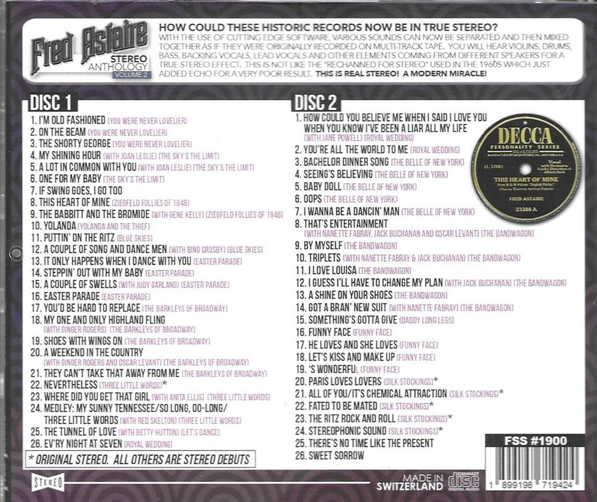(image for) Stereo Anthology, Vol. 2 - 1940s-1950s - 1st Time In Stereo - 52 Cuts (2 CD)