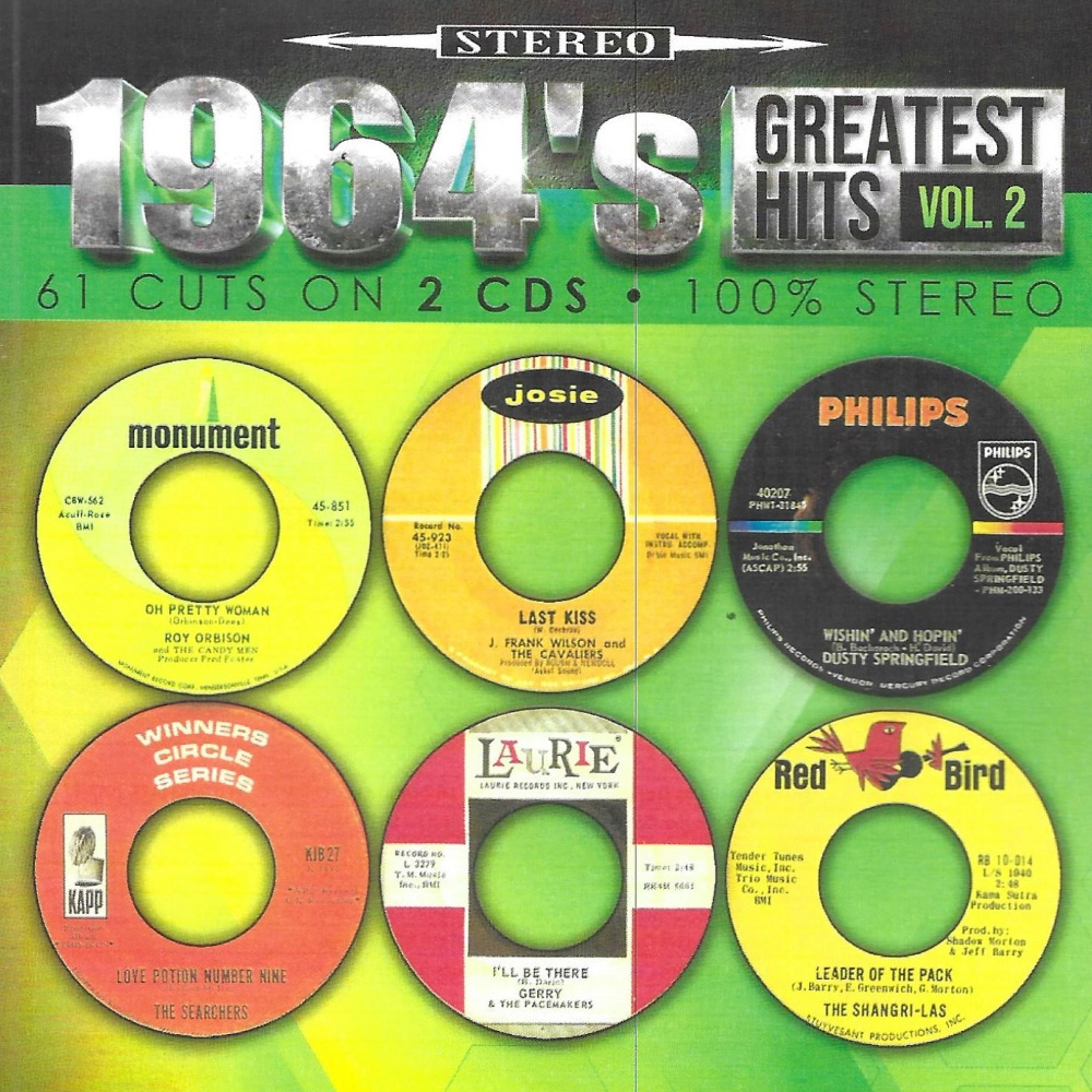1964's Greatest Hits, Volume 2-61 Cuts-100% Stereo (2 CD) (image for) 1964's Greatest Hits, Volume 2-61 Cuts-100% Stereo (2 CD)