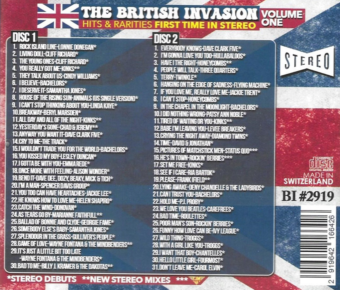 (image for) The British Invasion- Hits & Rarities First Time In Stereo, Vol. 1-61 Cuts (2 CD)