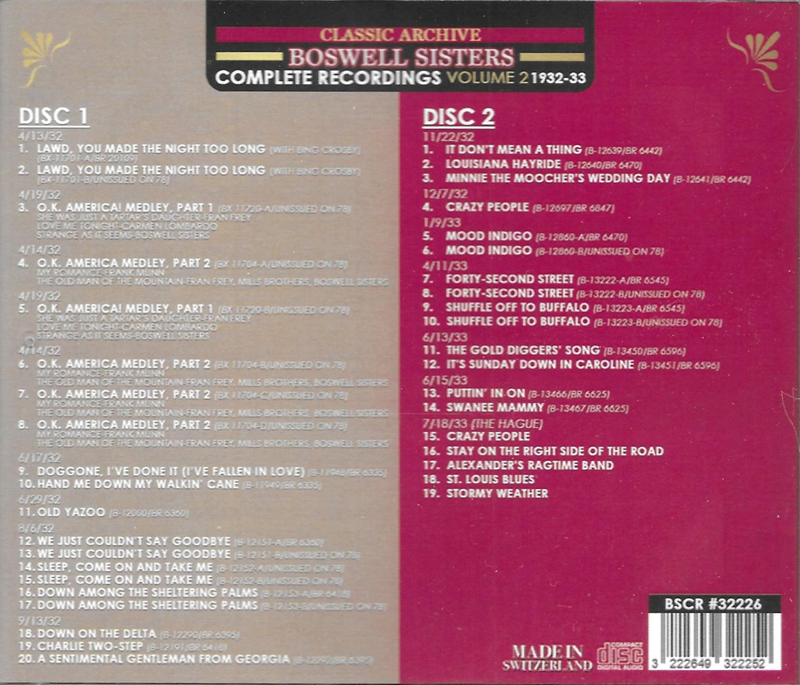 (image for) Complete Recordings, Vol. 2- 1932-33 - 36 Cuts (2 CD)