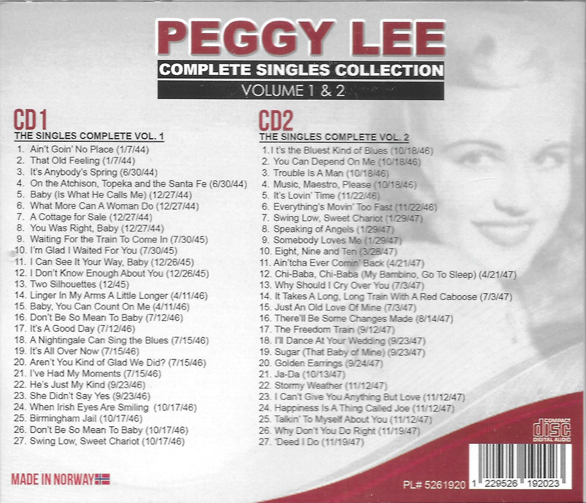(image for) Complete Singles Collection, Volume 1 & 2 (2 CD)