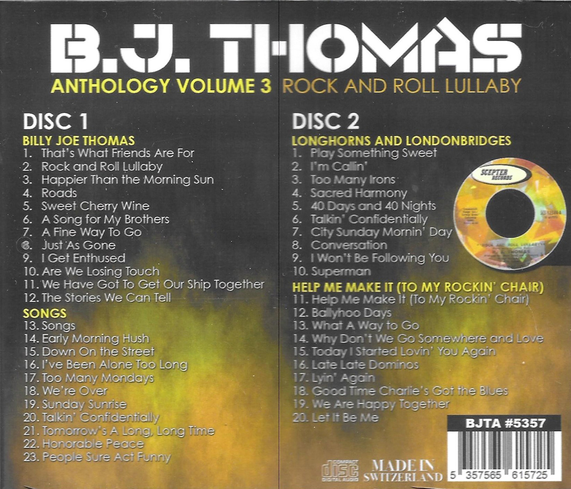 (image for) Anthology, Vol. 3- Rock and Roll Lullaby - 4 LPs on 2 CDs (2 CD)